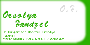 orsolya handzel business card